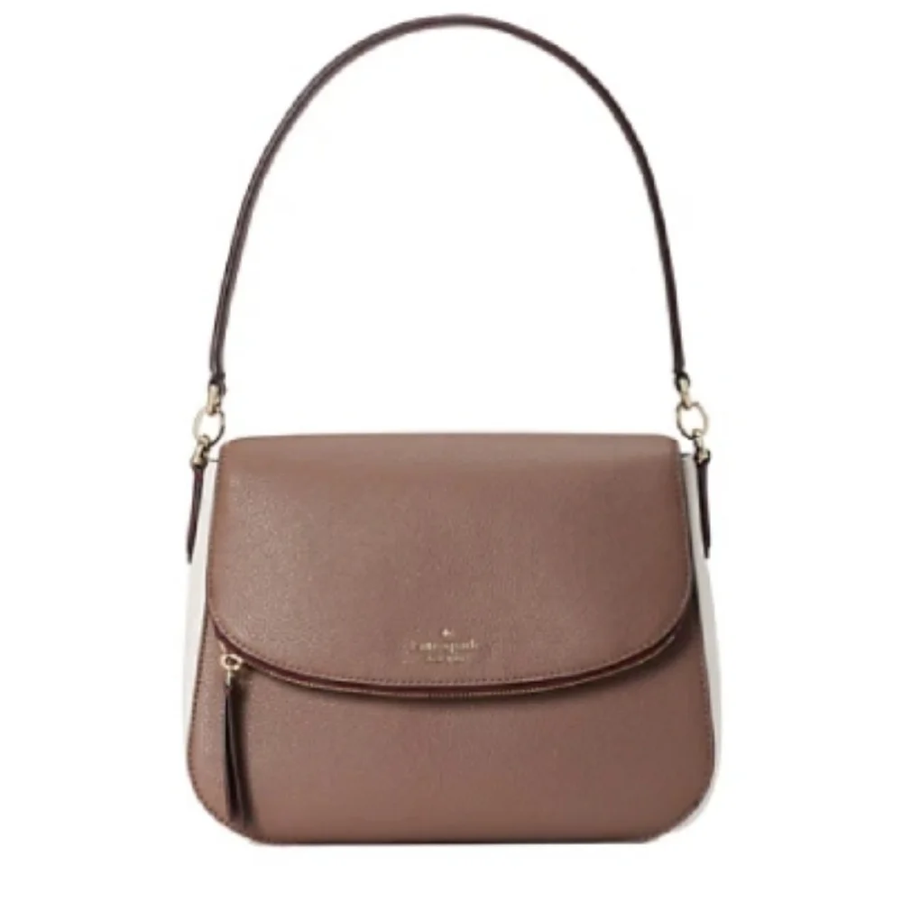 Kate Spade New York Jackson Colorblock Flap Shoulder Bag W/ Matching Mini Wallet